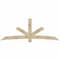 Ekena Millwork Alberta Rough Sawn Timber Gable Bracket, Douglas Fir, 108"W x 40"H x 6"D x 6"F, 9/12 Pitch GBW108X40X0606ALB00RDF - alternate 1
